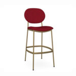 Comfortable Bar Stool Non Swivel for Restaurant - Many Seat Color Options