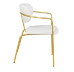 gold and white chair for restaurant