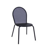 Outdoor Mesh Black Metal Chair