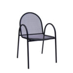 Outdoor Mesh Black Metal Chair