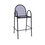 Outdoor Mesh Black Metal Chair