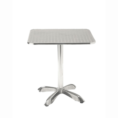 Indoor/Outdoor Aluminum Patio Table with Aluminum Top