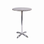 Indoor/Outdoor Aluminum Patio Table with Aluminum Top