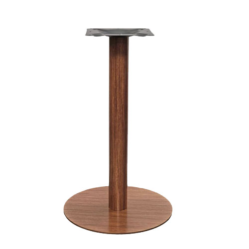 Walnut Color Metal Base in Wood Finish