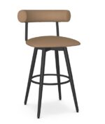 Canadian Made Restaurant Bar Stool in Many Colors black and tan