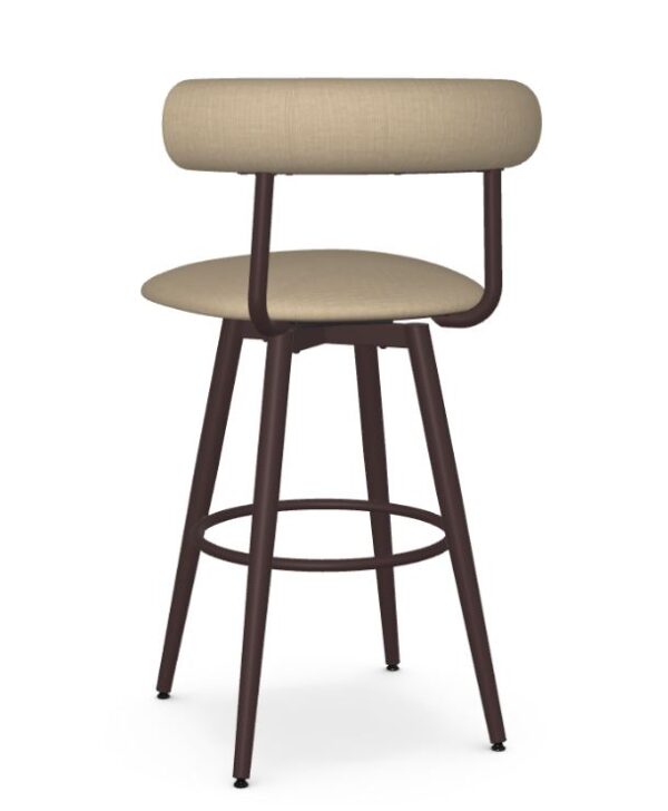 Canadian Made Restaurant Bar Stool in Many Colors brown with burlop