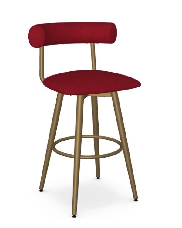 Canadian Made Restaurant Bar Stool in Many Colors gold and red