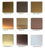 Gold Sample Finishes